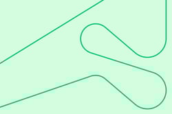 Grønt bilde med abstrakt form