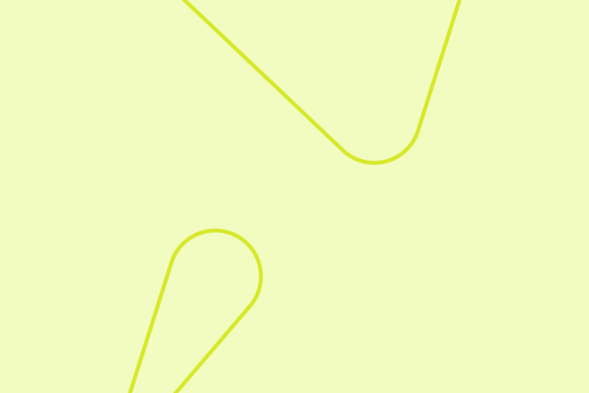 Gult bilde med abstrakt form