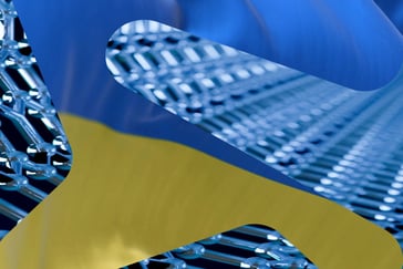 Illustrasjonsbilde i blått og gult